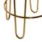 Gold Metal Contemporary Bar Stool 31" x 17" x 17"